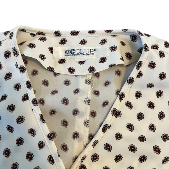 Vintage Groovy Flower Power Novelty Print Top - Picture 3 of 6